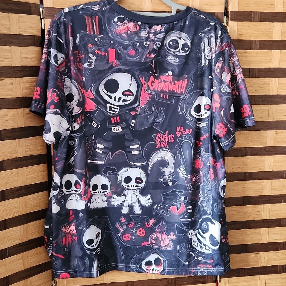 NWOT! Bling damond novelty stretch top - Picture 7 of 8